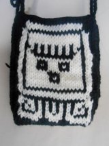 メキシコ*マヤ模様　手編みショルダーポーチ*