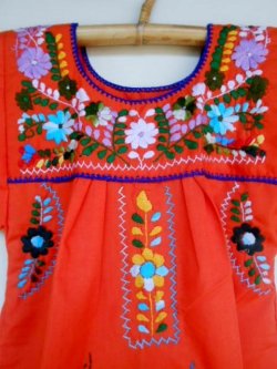 画像2: ✡子供用　メキシコ刺繍ワンピース✡着丈68cm
