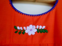 画像5: ✡子供用　メキシコ刺繍ワンピース✡着丈68cm