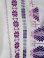 画像2: グアテマラ　メンズ刺繍クルタ　白地/紫刺繍　(2) (2)