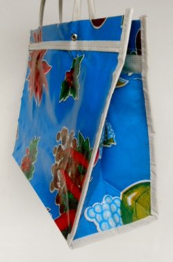 画像4: ☆メキシコ・オイルクロスバッグ☆