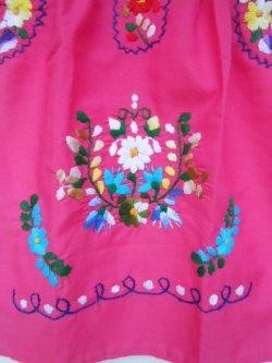 画像9: ✡子供用　メキシコ刺繍ワンピース✡着丈40cm