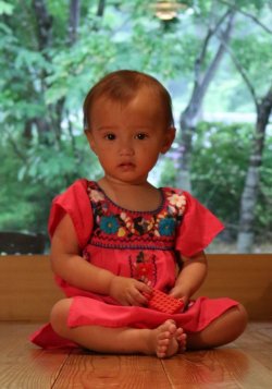 画像3: ✡子供用　メキシコ刺繍ワンピース✡着丈40cm