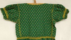 画像6: ✡メキシコ　子供　キッズ　刺繍ワンピース　グリーン✡着丈66cm　身幅32cm