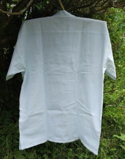 画像5: メキシコ　メンズ刺繍ブラウス　メキシカンメンズブラウス　ホワイト　シャツ