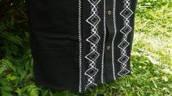 画像4: メキシコ　メンズ刺繍ブラウス　メキシカンメンズブラウス　ブラック　シャツ