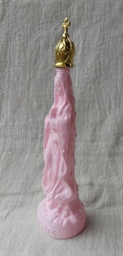 画像2: ☆メキシコ　グアダルーペ　マリア様　聖水ボトル　18cm　ピンク☆