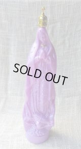 ☆メキシコ　グアダルーペ　マリア様　聖水ボトル　32cm　パープル☆