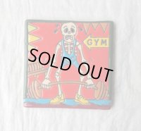 ☆メキシカンタイル　ガイコツ　スカル　GYM☆10cm×10cm