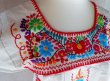 画像2: ☆メキシコ刺繍チュニック☆マンタ生地 (2)