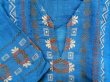 画像2: グアテマラ　メンズ刺繍クルタ　紺地/茶色刺繍 (2)