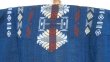 画像5: グアテマラ　メンズ刺繍クルタ　紺地/茶色ベージュ刺繍 (5)