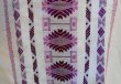 画像3: グアテマラ　メンズ刺繍クルタ　白地/紫刺繍 (3)