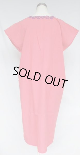 画像6: ☆メキシコ　シナカンタン村　刺繍　ワンピース　ピンク☆ (6)