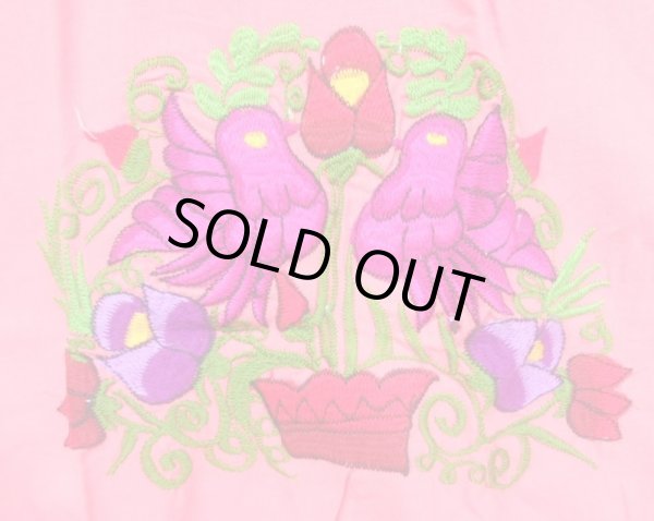 画像3: ☆メキシコ　シナカンタン村　刺繍　ワンピース　ピンク☆ (3)