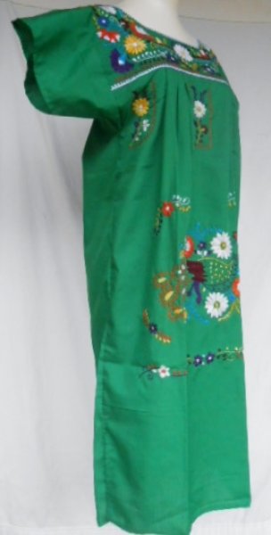 画像2: ☆メキシコ 手刺繍 ワンピース☆ (2)