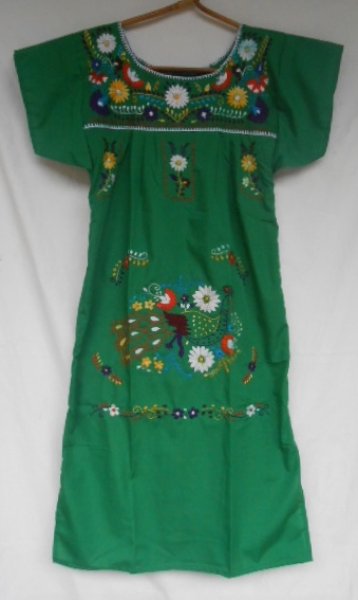 画像4: ☆メキシコ 手刺繍 ワンピース☆ (4)