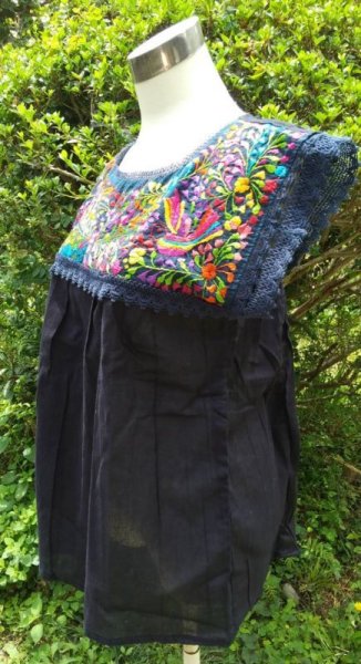 画像5: ☆メキシコ　サンアントニーノ刺繍　ブラウス☆ (5)