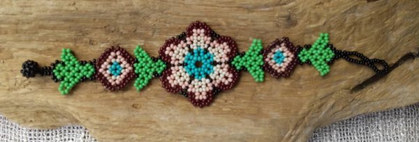 画像3: ☆メキシコ　ウイチョル族　ビーズ　ブレス☆ (3)