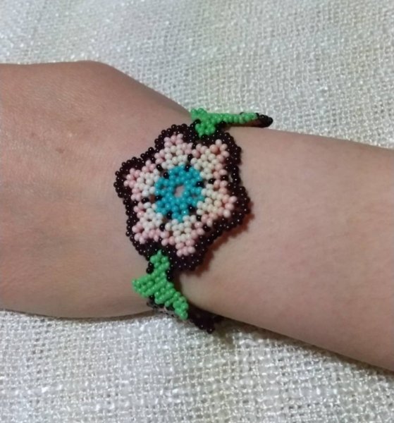 画像5: ☆メキシコ　ウイチョル族　ビーズ　ブレス☆ (5)