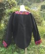 画像5: ＊メキシコ・チャムラ村刺繍　ウールジャケット　ブラック＊ (5)
