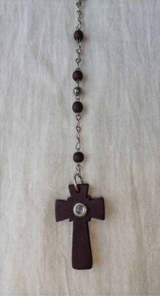 画像4: ☆マリア様　ロザリオ　ネックレス☆ローズ　小 (4)