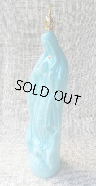 画像2: ☆メキシコ　グアダルーペ　マリア様　聖水ボトル　32cm　ライトブルー☆ (2)