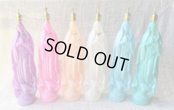 画像4: ☆メキシコ　グアダルーペ　マリア様　聖水ボトル　32cm　ライトブルー☆ (4)