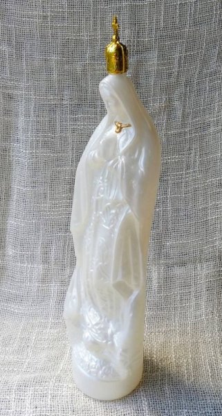 画像2: ☆メキシコ　グアダルーペ　マリア様　聖水ボトル　32cm　ホワイト☆ (2)
