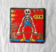 画像1: ☆メキシカンタイル　ガイコツ　スカル　GYM☆10cm×10cm (1)