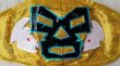 画像2: ☆メキシコ　ルチャリブレマスク　フェイスマスク　デザインマスク☆ドクトル・ワグナーJr　ゴールド/紺 (2)